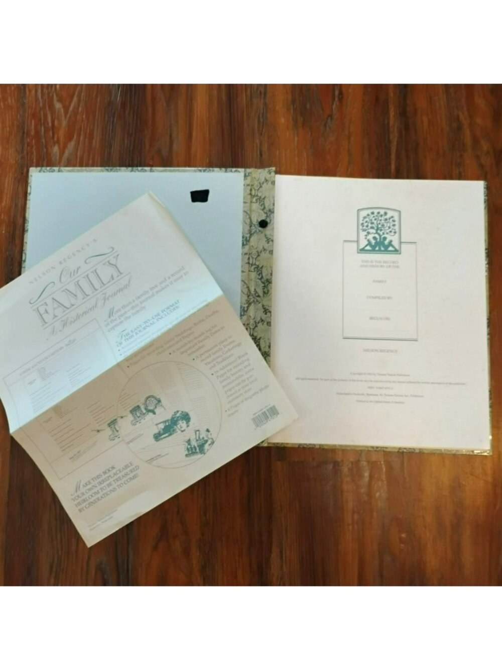 Our Family: A Historical Journal, Nelson Regency 1992 Hardcover Genealogy Album - Picture 2 of 8